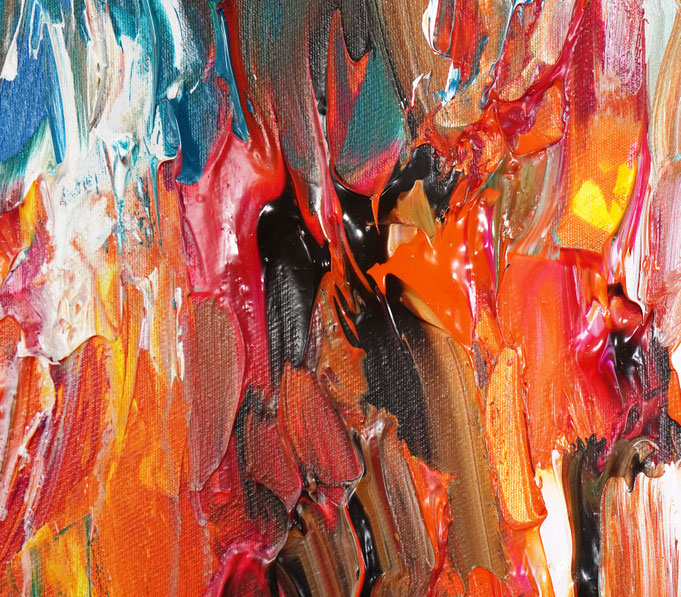 Detail des abstrakten Gemäldes