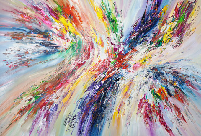 Abstraktes Frühlingsgemälde