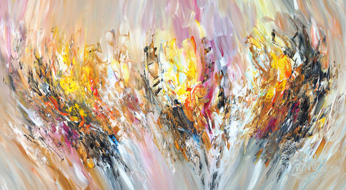 Moderne Malerei, Abstraktes Acrylgemälde
