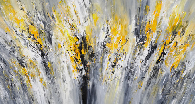 Abstraktes Acrylbild modern, leinwand