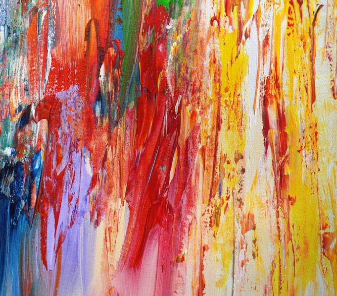 Detail des abstrakten Gemälde von Peter Nottrott