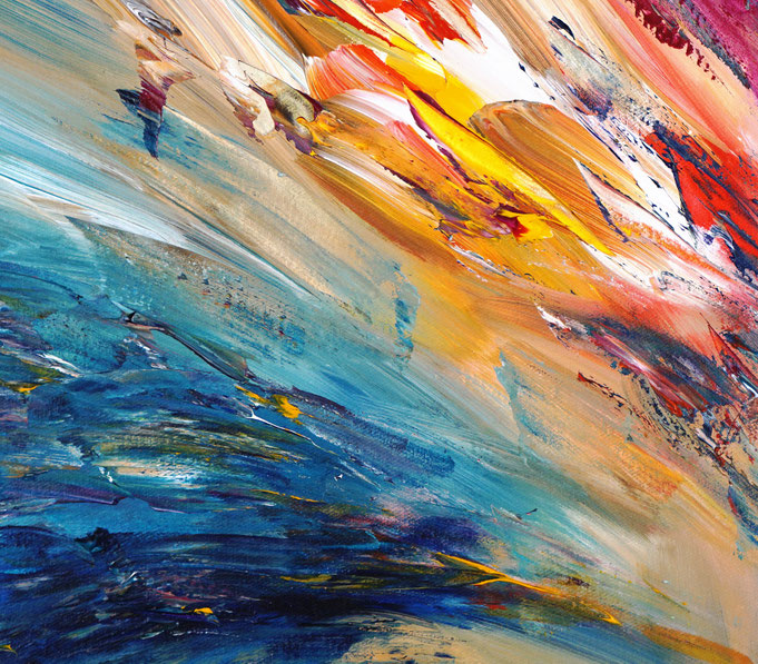 Detail des abstrakten Gemäldes
