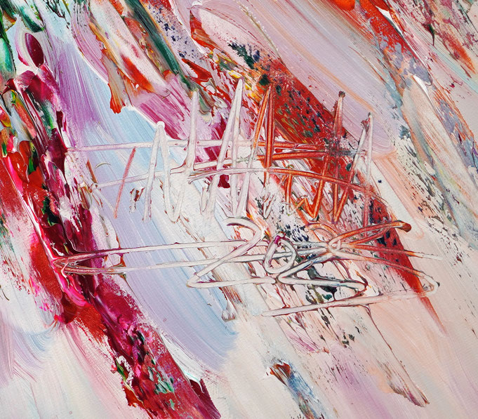 Signatur des Kunstmalers Peter Nottrott und Jahr der Entstehung