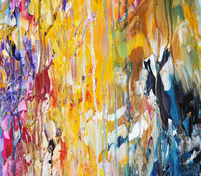 Detail des abstrakten Gemäldes