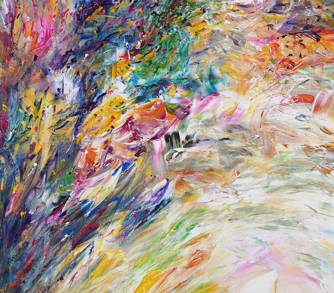 Detail des abstrakten, emotionalen Unikats
