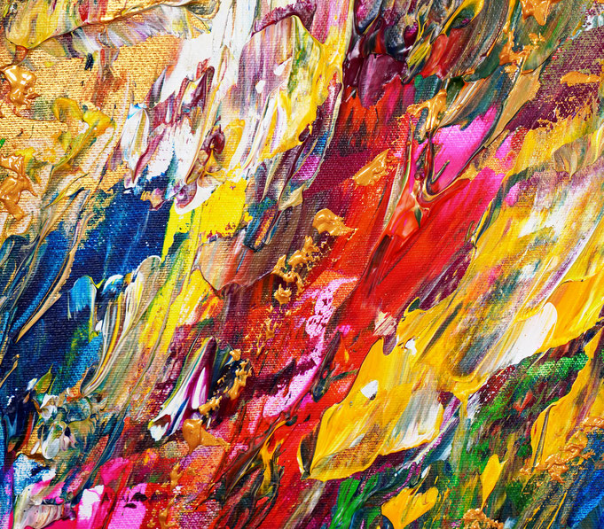 Detail des abstrakten Kunstgemäldes von Peter Nottrott
