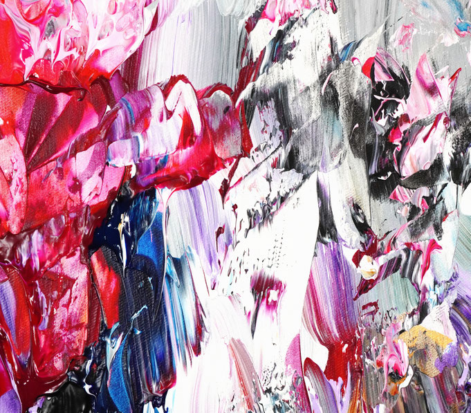 Detail des abstrakten, emotionalen Unikats
