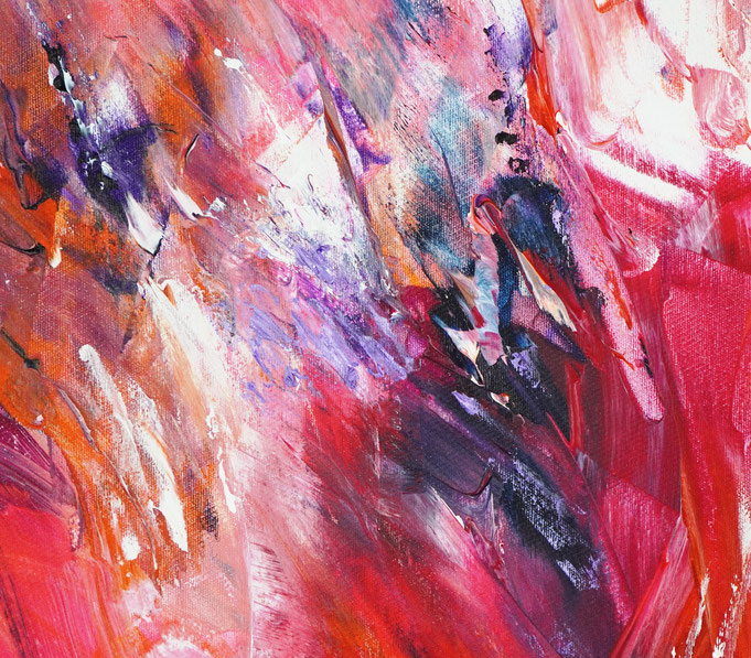 Detail des abstrakten, emotionalen Unikats