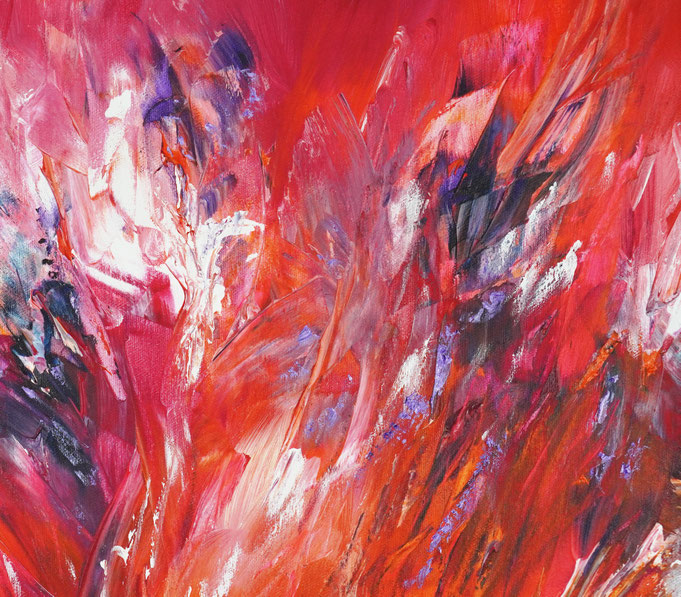 Detail des abstrakten, emotionalen Unikats