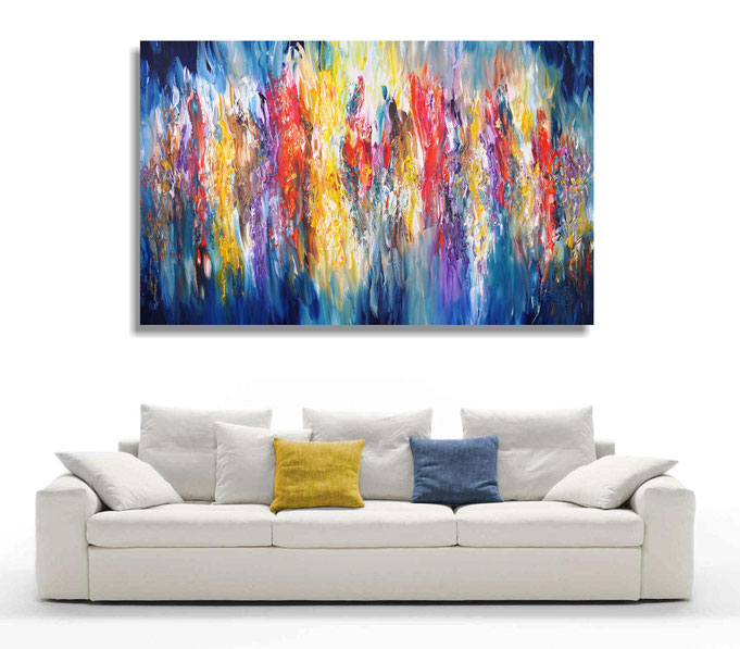 peter nottrott, Originalgemälde, acryl, blau,  maritim, Meer, Wasser, Wind, Wellen 
