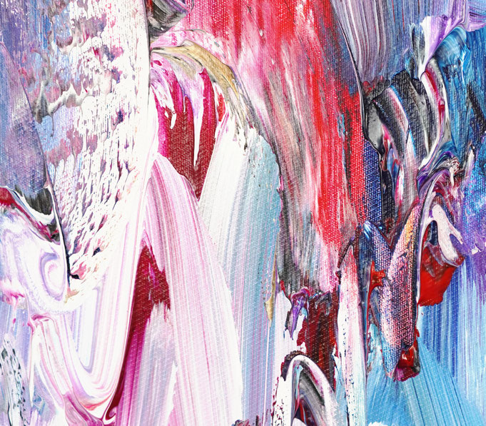 Detail des abstrakten, emotionalen Unikats