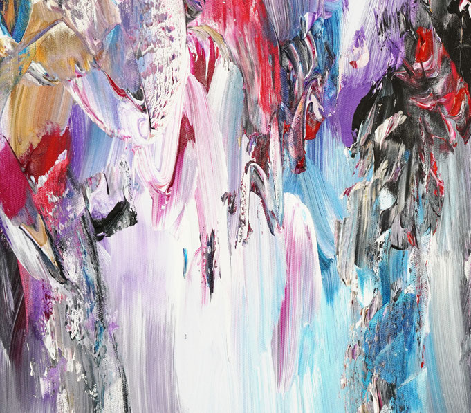 Detail des abstrakten, emotionalen Unikats
