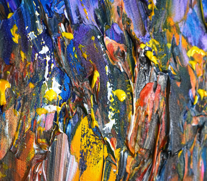 Detail des abstrakten Gemäldes