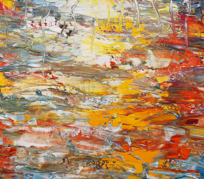 Detailfoto des Gemäldes "Romantic Seaside Sailing M 1", Acryl auf Leinwand