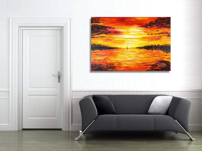 peter nottrott, Originalgemälde, acryl, blau,  maritim, Meer, Wasser, Wind, Wellen 