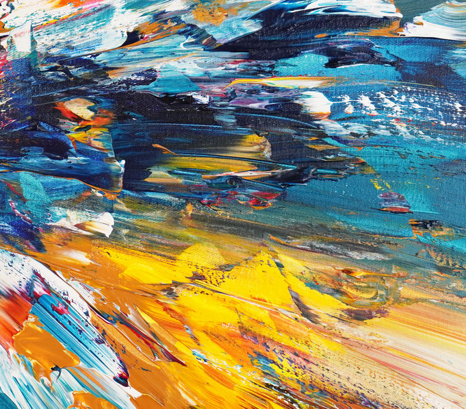 Detail des abstrakten Gemäldes