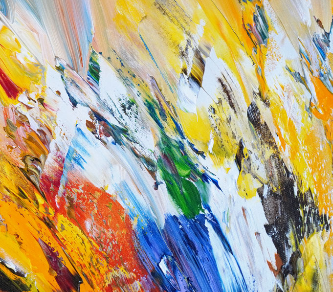 Detail des abstrakten Kunstgemäldes von Peter Nottrott