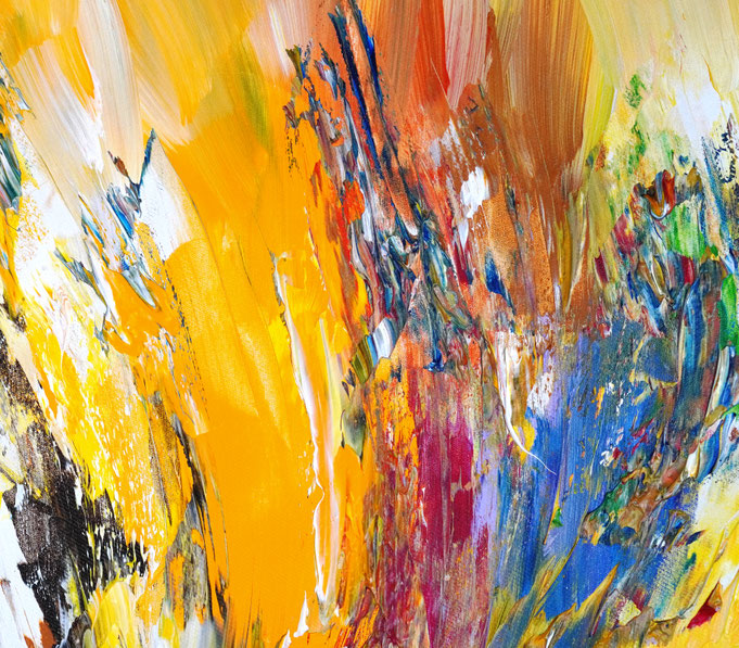 Detail des abstrakten Kunstgemäldes von Peter Nottrott