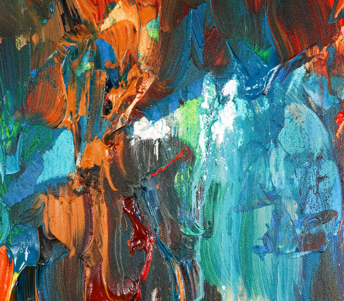 Detail des abstrakten Gemäldes
