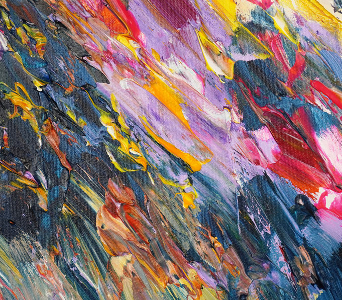 Detail des abstrakten, emotionalen Unikats