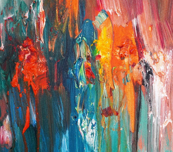 Detail des abstrakten Gemäldes