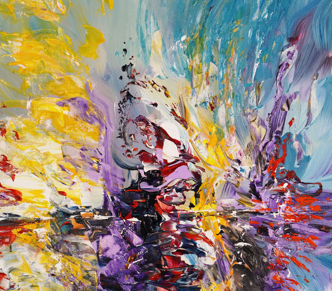 Detailfoto des Gemäldes Seaside Rendezvous M 6 vom Kunstmaler Peter Nottrott