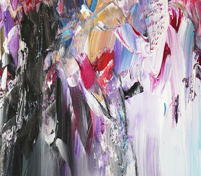 Detail des abstrakten, emotionalen Unikats