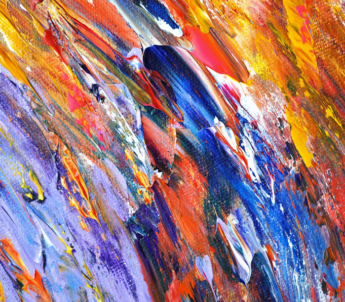 Detail des abstrakten Gemäldes