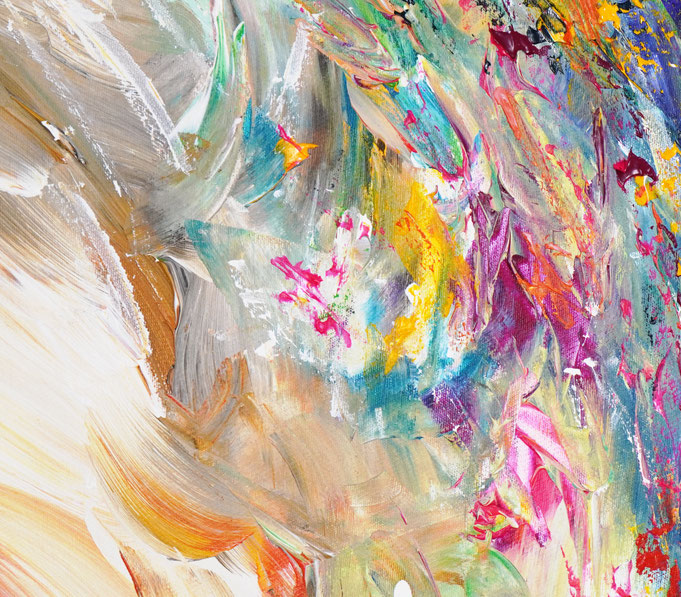 Detail des abstrakten, emotionalen Unikats