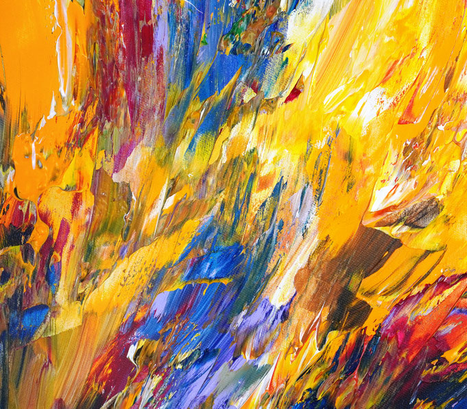 Detail des abstrakten Kunstgemäldes von Peter Nottrott