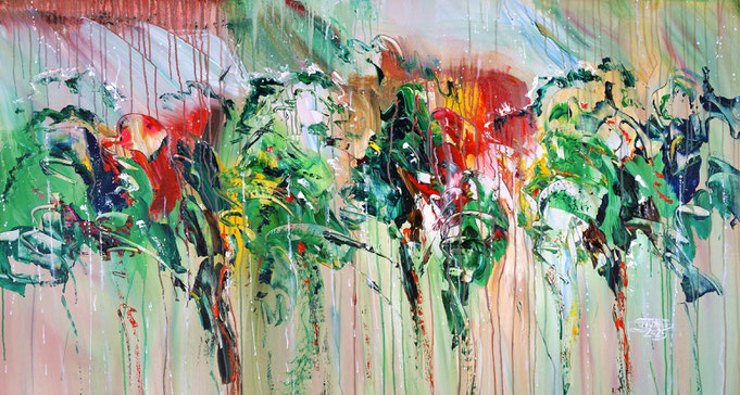 Moderne Malerei, Abstraktes Acrylgemälde