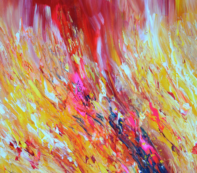 Detail des abstrakten Gemäldes