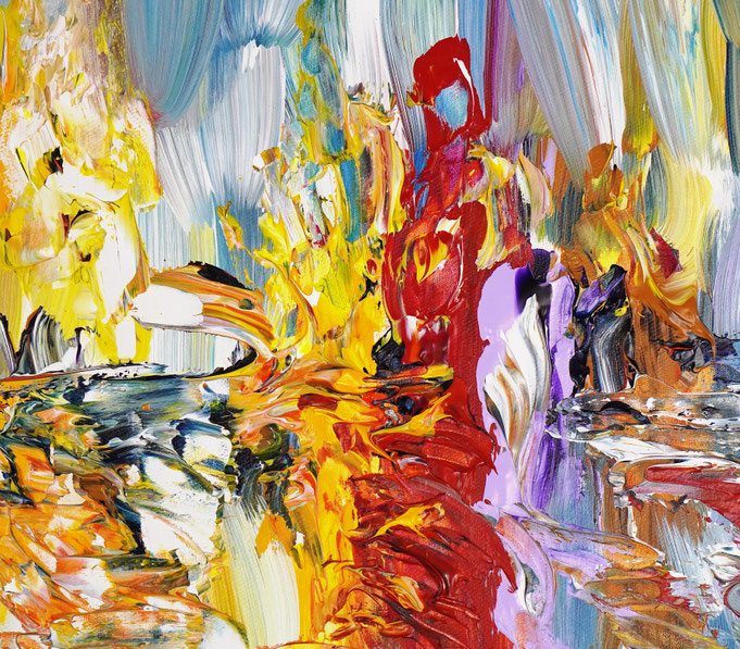 Detailfoto des Gemäldes Seaside Rendezvous M 7 vom Kunstmaler Peter Nottrott