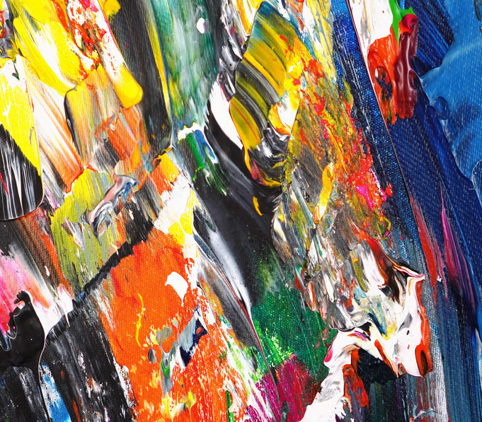 Detail des abstrakten Gemäldes