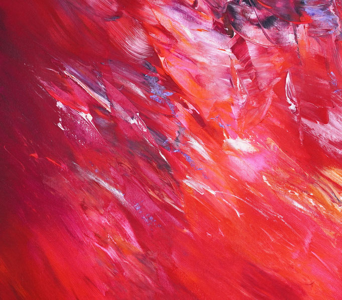 Detail des abstrakten, emotionalen Unikats