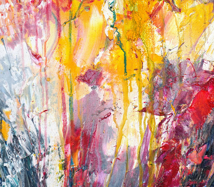 Detail des abstrakten, emotionalen Unikats