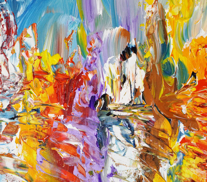 Detailfoto des Gemäldes Seaside Rendezvous M 7 vom Kunstmaler Peter Nottrott