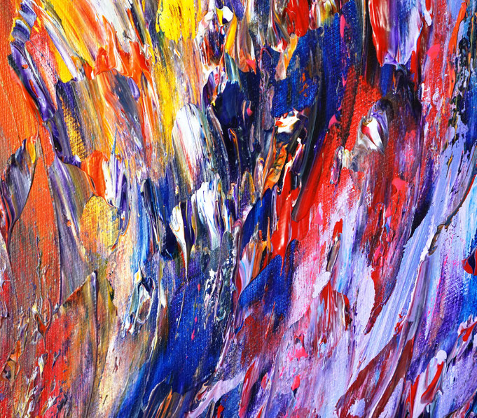 Detail des abstrakten Gemäldes