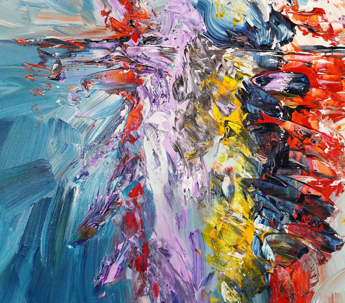 Detailfoto des Gemäldes Seaside Rendezvous M 6 vom Kunstmaler Peter Nottrott