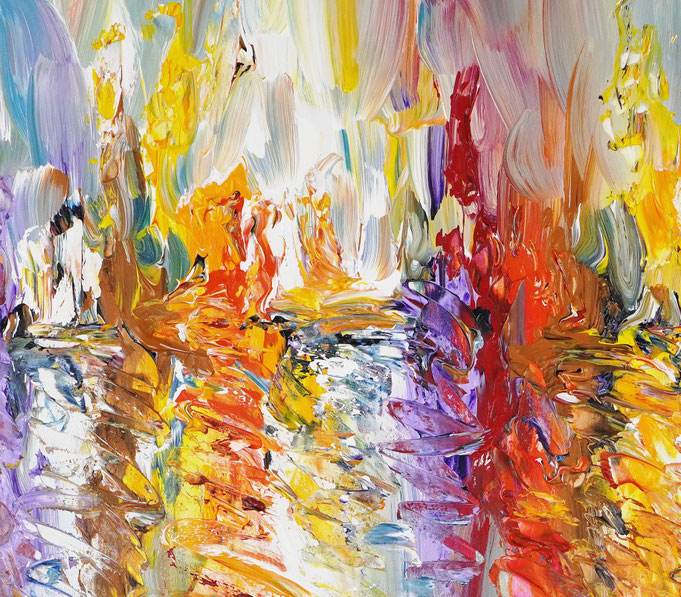 Detailfoto des Gemäldes Seaside Rendezvous M 7 vom Kunstmaler Peter Nottrott