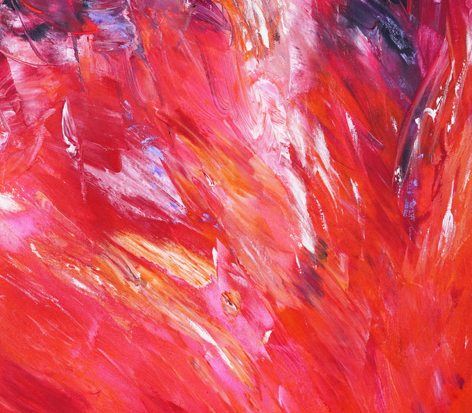Detail des abstrakten, emotionalen Unikats