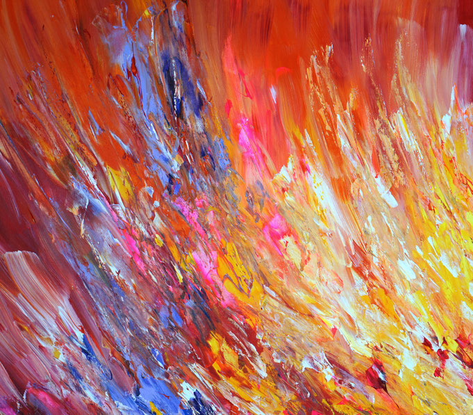 Detail des abstrakten Gemäldes