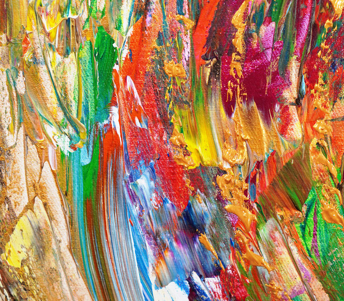 Detail des abstrakten Kunstgemäldes von Peter Nottrott