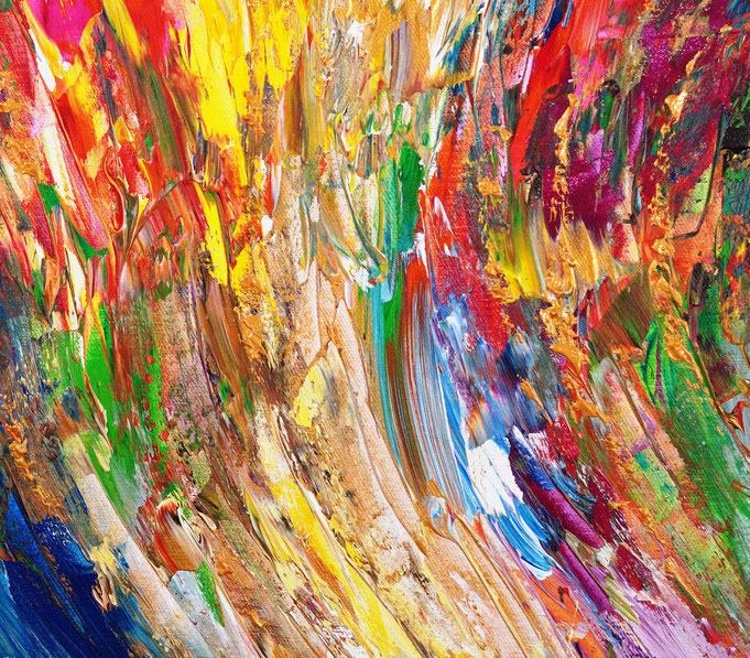 Detail des abstrakten Kunstgemäldes von Peter Nottrott