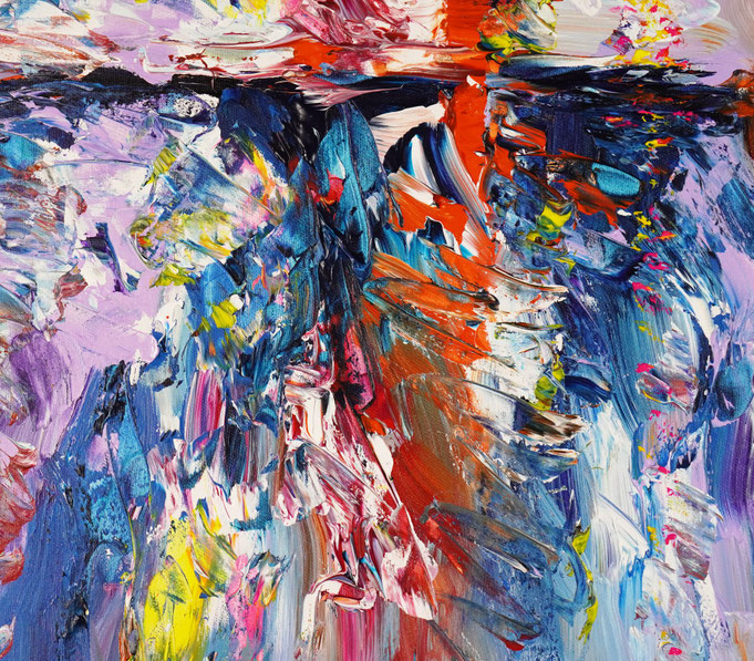 Detailfoto des Gemäldes Seaside Rendezvous M 7 vom Kunstmaler Peter Nottrott