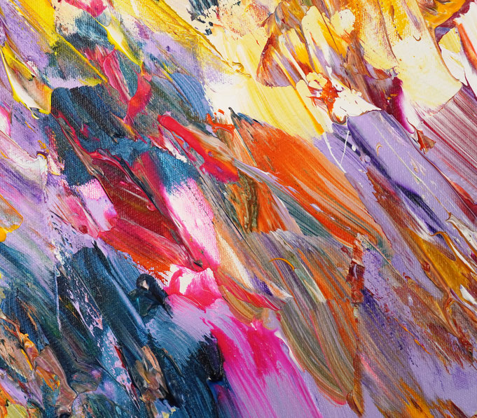 Detail des abstrakten, emotionalen Unikats