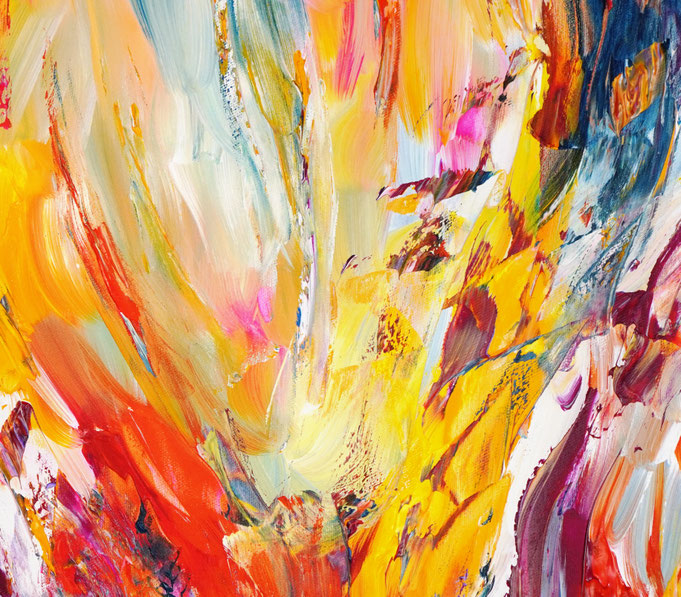 Detail des abstrakten, emotionalen Unikats