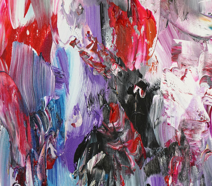 Detail des abstrakten, emotionalen Unikats