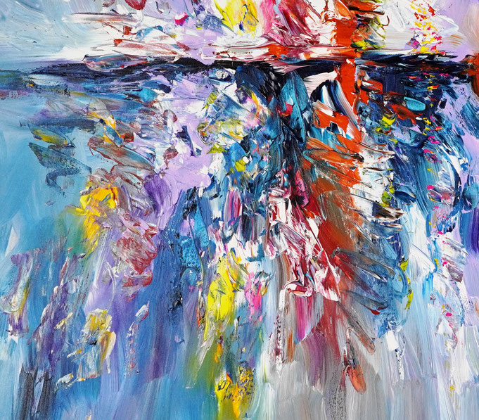 Detailfoto des Gemäldes Seaside Rendezvous M 7 vom Kunstmaler Peter Nottrott