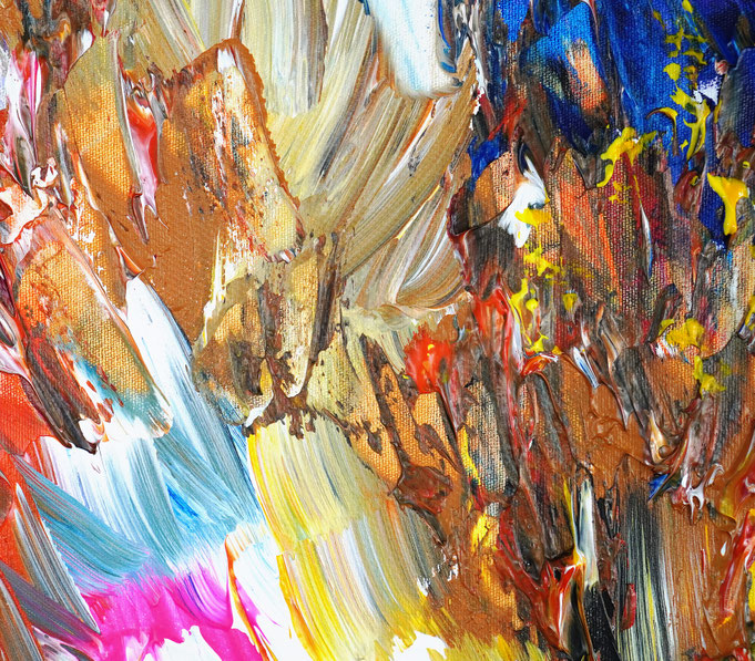 Detail des abstrakten Gemäldes